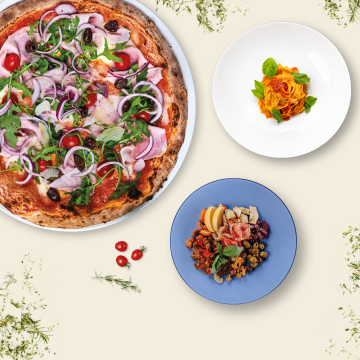 Pizza, Pasta & Antipasti all you can eat